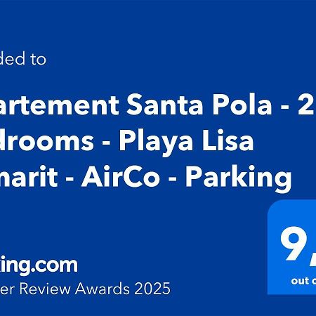 Apartement Santa Pola - 2 Bedrooms - Playa Lisa Tamarit - Airco - Parking ภายนอก รูปภาพ