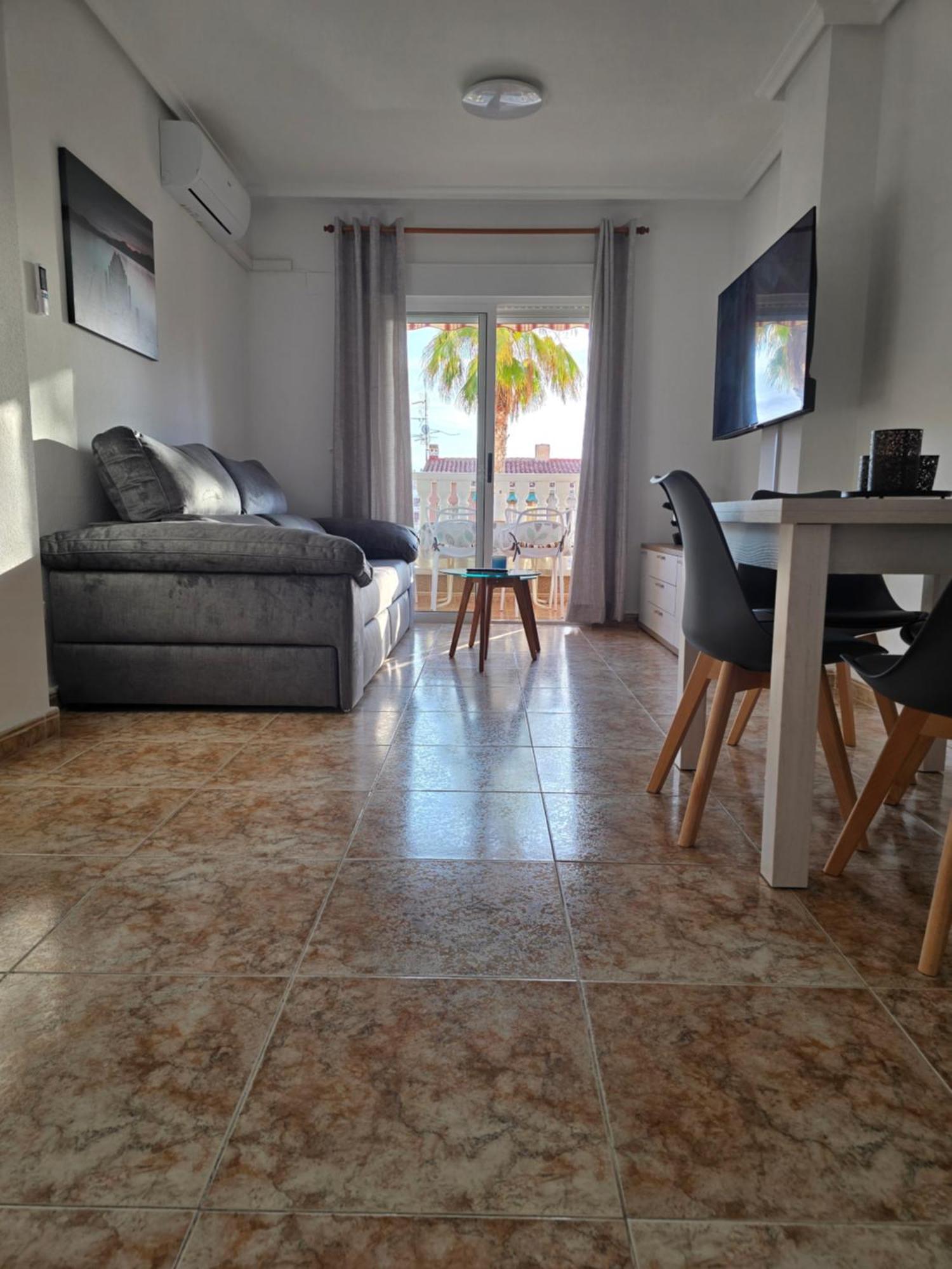 Apartement Santa Pola - 2 Bedrooms - Playa Lisa Tamarit - Airco - Parking ภายนอก รูปภาพ